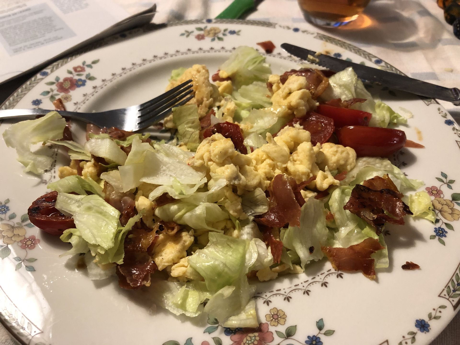 Italiaans ei-ham ontbijt